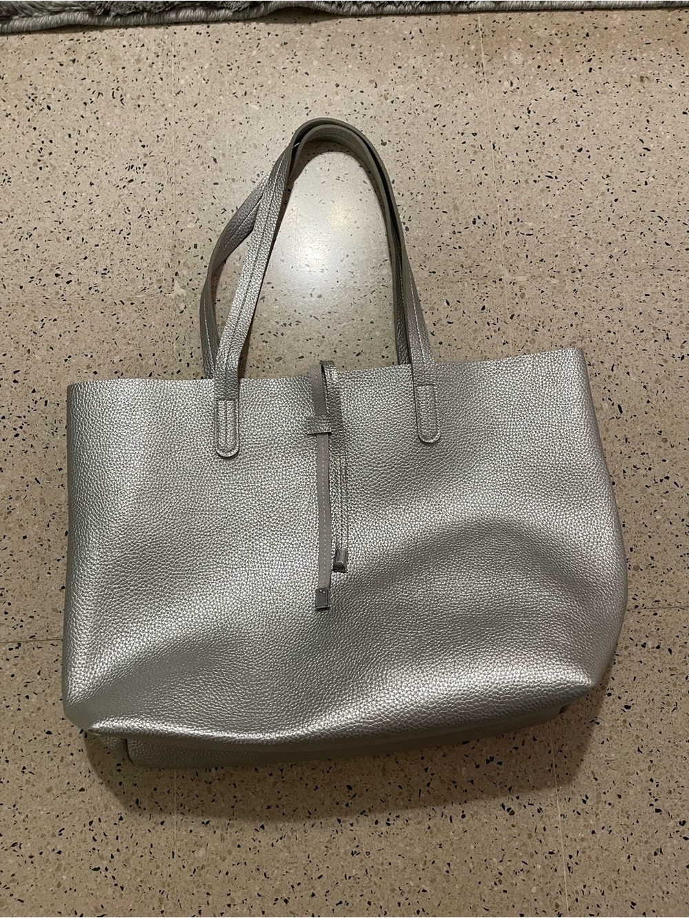 Silver Tote Bag
